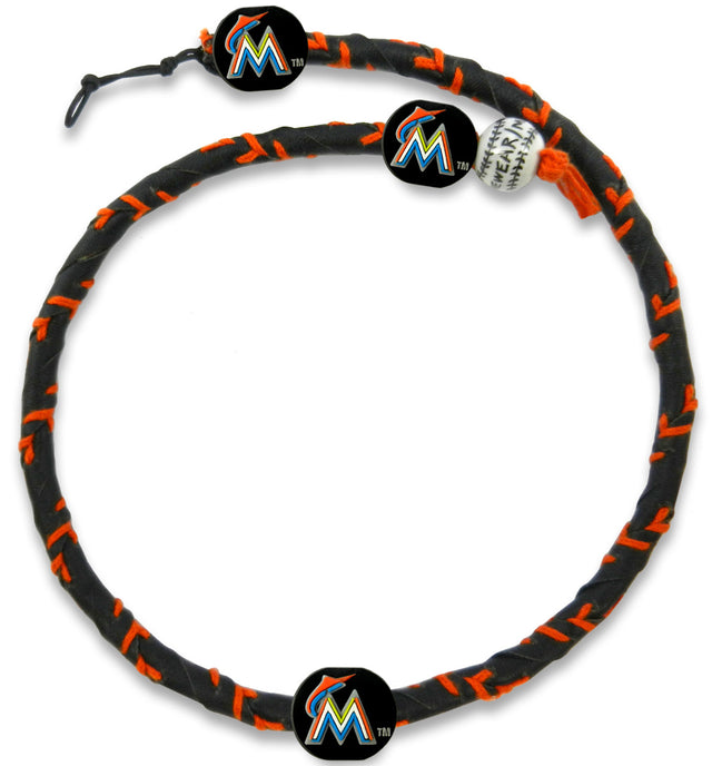 Collar de los Miami Marlins con cuerda congelada y color del equipo de béisbol