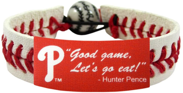 Pulsera de los Philadelphia Phillies Béisbol clásico Hunter Pence Buen juego Vamos a comer CO