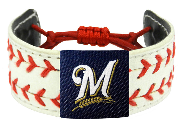 Pulsera clásica de dos costuras de los Milwaukee Brewers