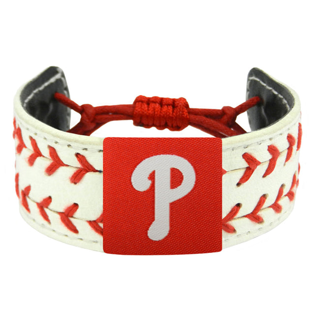 Pulsera de los Phillies de Filadelfia, dos costuras clásicas CO