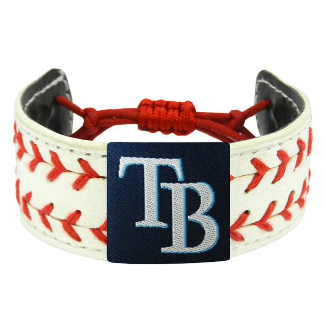 Pulsera clásica de los Tampa Bay Rays con dos costuras CO