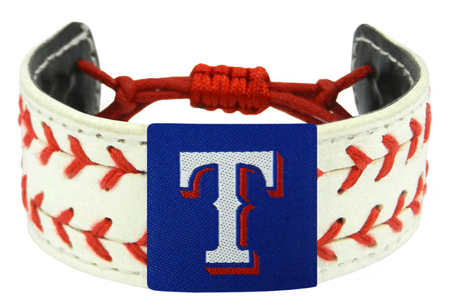 Pulsera clásica de dos costuras de los Texas Rangers