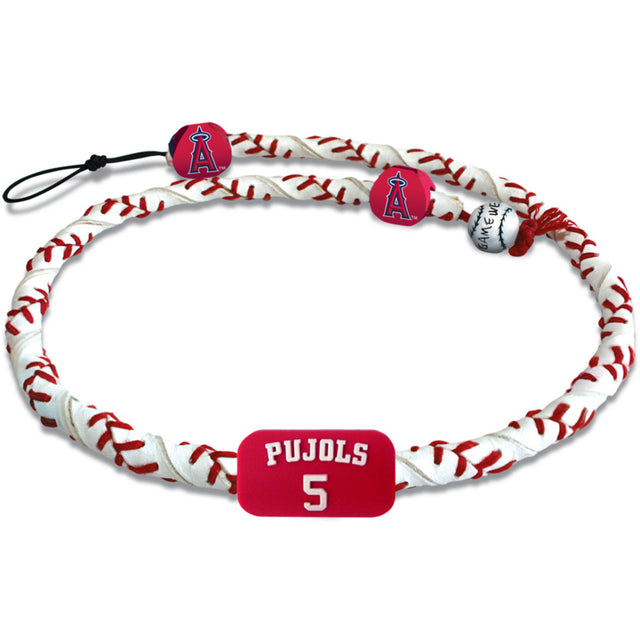 Collar de los Ángeles de Los Ángeles con espiral de béisbol Albert Pujols CO