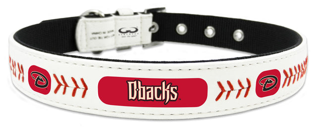 Collar para mascota de los Arizona Diamondbacks, clásico de béisbol, de cuero, tamaño pequeño, CO