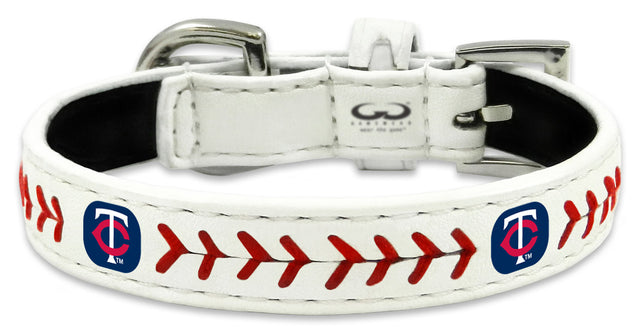 Collar de béisbol de juguete clásico de cuero de los Minnesota Twins