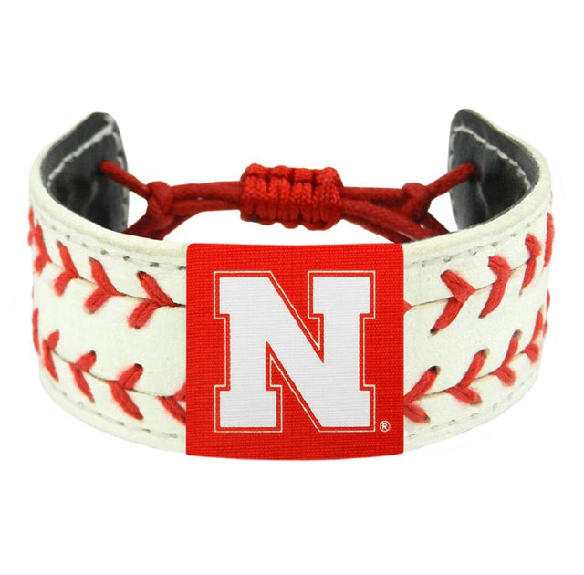 Pulsera clásica de dos costuras de Nebraska Cornhuskers CO