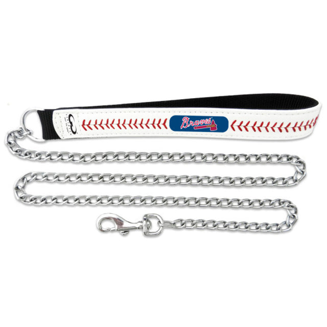 Atlanta Braves Baseball Leather Leash - L