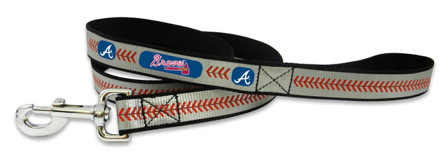 Correa reflectante para mascotas de los Atlanta Braves, talla grande, con diseño de béisbol