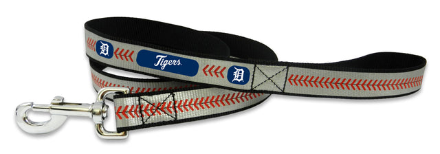 Correa reflectante para mascotas de los Detroit Tigers, talla pequeña, color béisbol