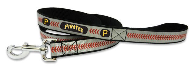 Correa reflectante para mascotas de los Piratas de Pittsburgh, talla grande, color béisbol