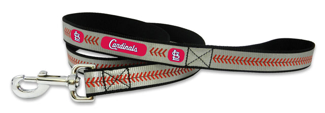 Correa reflectante para mascotas de los St. Louis Cardinals, talla pequeña, color béisbol