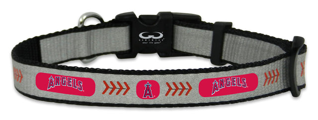 Collar reflectante para mascotas de Los Angeles Angels, talla pequeña, con pelota de béisbol