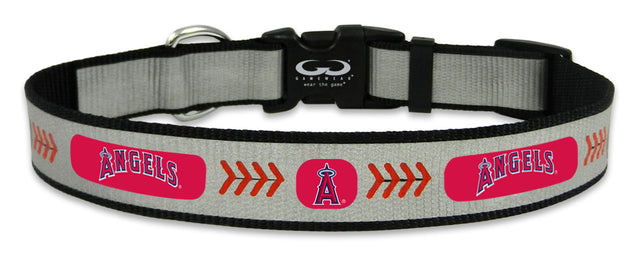 Collar reflectante para mascotas de Los Angeles Angels, talla mediana, con pelota de béisbol