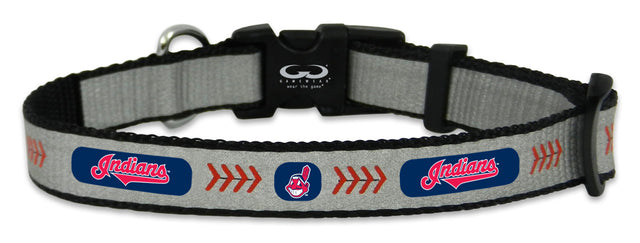 Collar para mascota de los Cleveland Indians, juguete reflectante de tamaño béisbol