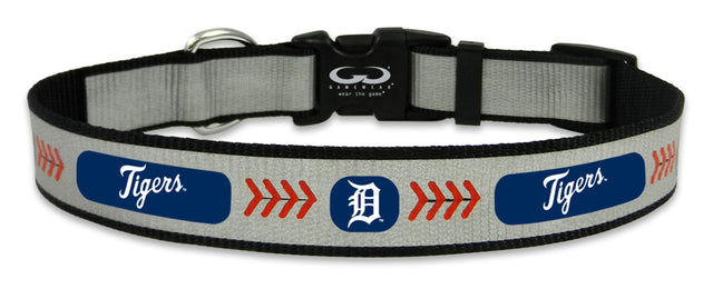 Collar reflectante para mascotas de los Detroit Tigers, talla mediana, con pelota de béisbol