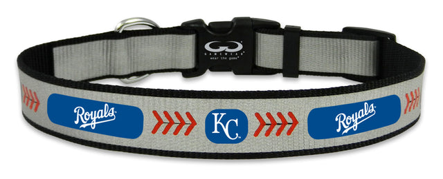 Collar reflectante para mascotas de los Kansas City Royals, talla grande, con pelota de béisbol