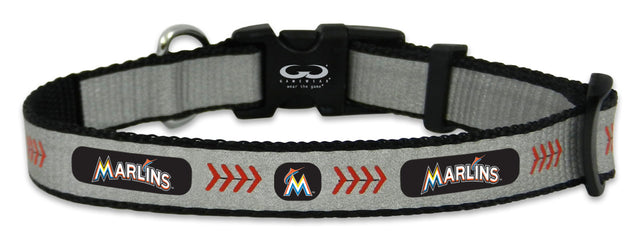 Collar de béisbol pequeño reflectante de los Miami Marlins