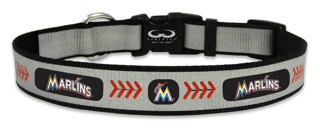 Collar de béisbol mediano reflectante de los Miami Marlins