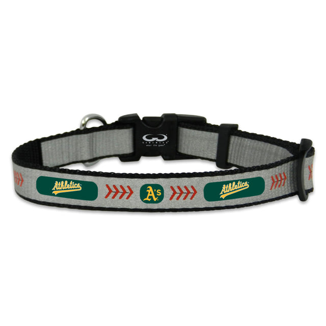 Collar reflectante para mascotas de Oakland Athletics, talla pequeña