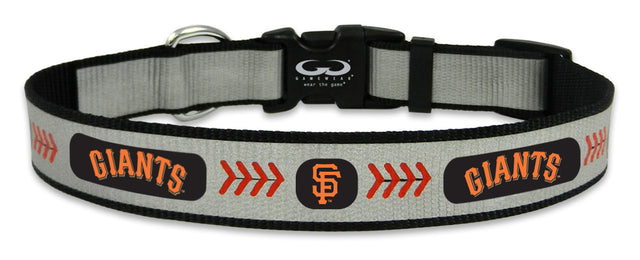 Collar reflectante para mascotas de los San Francisco Giants, talla grande, con pelota de béisbol