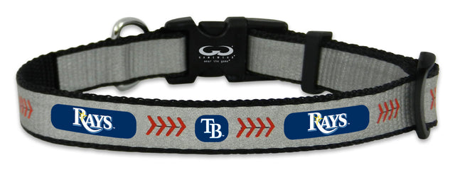 Collar de béisbol pequeño reflectante de los Tampa Bay Rays