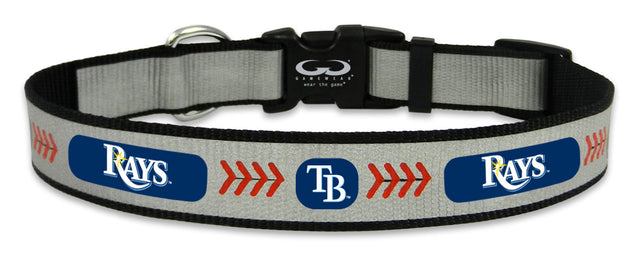 Collar reflectante para mascotas de los Tampa Bay Rays, talla grande, con pelota de béisbol