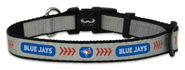 Collar reflectante para mascotas de los Toronto Blue Jays, talla pequeña, con pelota de béisbol