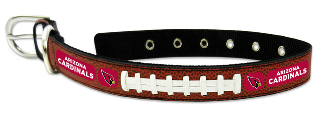 Collar de cuero para mascota de los Arizona Cardinals, estilo clásico de fútbol, ​​tamaño mediano, CO