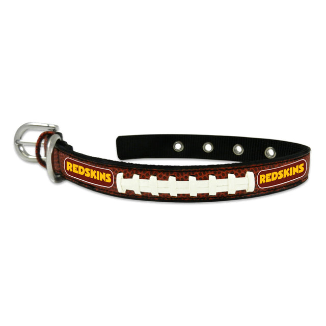 Washington Redskins Pet Collar Leather Classic Football Size Small CO