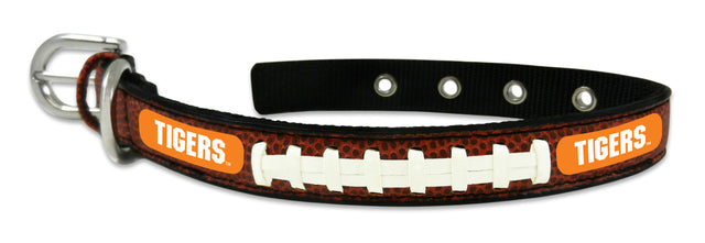 Collar de fútbol pequeño de cuero clásico de los Clemson Tigers