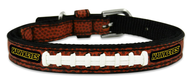 Collar de fútbol de juguete clásico de cuero de los Iowa Hawkeyes