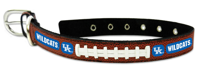 Collar de fútbol americano grande de cuero clásico de Kentucky Wildcats