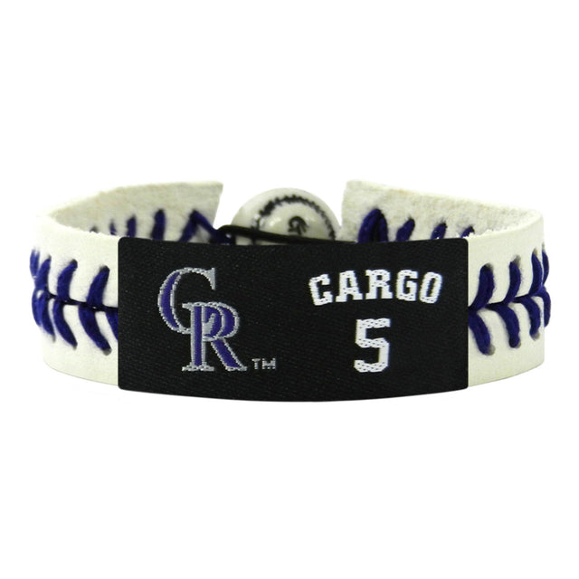 Pulsera de Colorado Rockies con camiseta genuina de Carlos Gonzalez Design CO