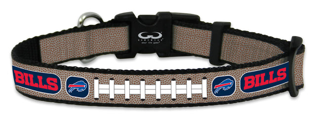 Buffalo Bills Pet Collar Reflective Football Size Toy