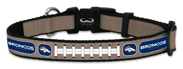 Collar reflectante para mascotas de los Denver Broncos, tamaño de pelota de fútbol