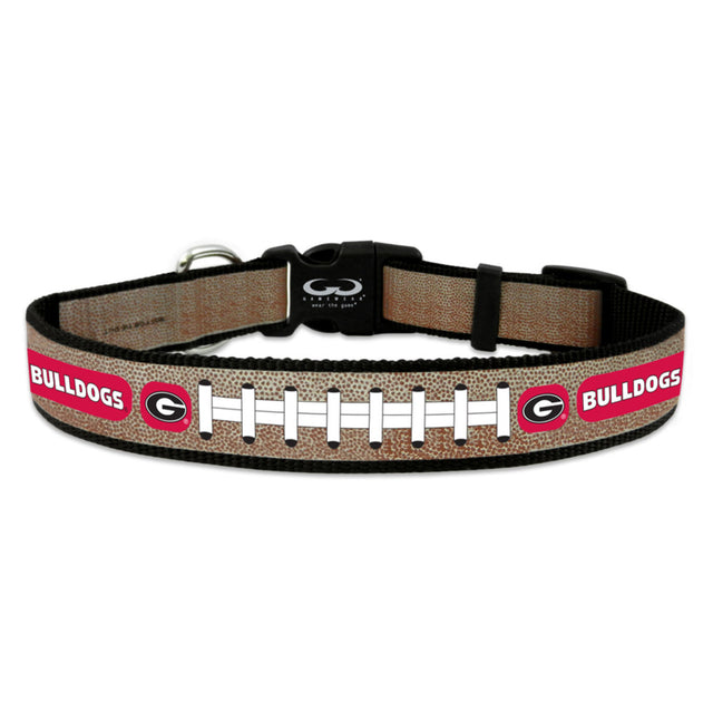 Collar reflectante para mascotas Georgia Bulldogs, talla mediana, color fútbol