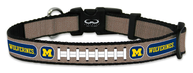 Michigan Wolverines Pet Collar Reflective Football Size Small CO