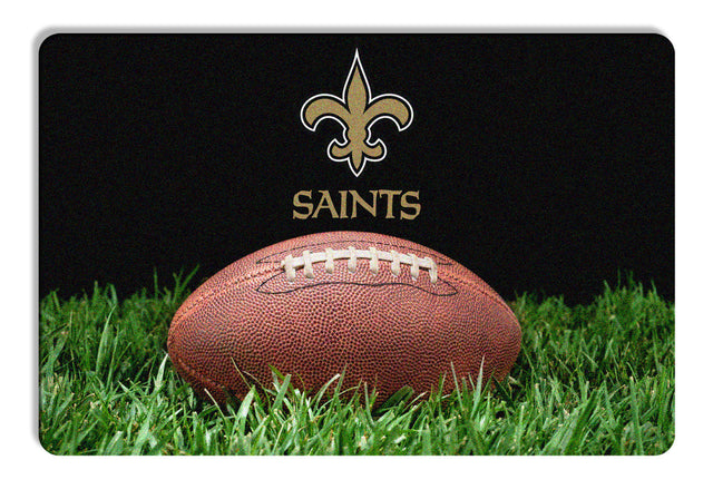 Alfombrilla para cuenco de fútbol clásico para mascotas de los New Orleans Saints, talla L