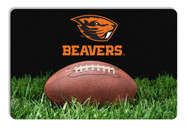 Alfombrilla clásica de fútbol para mascotas de Oregon State Beavers, talla L