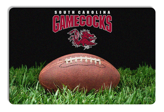 Alfombrilla clásica para cuenco de fútbol para mascotas de South Carolina Gamecocks, talla L