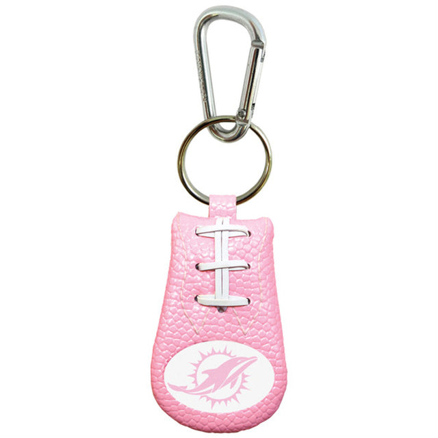 Miami Dolphins Keychain Football Pink