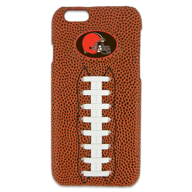 Funda para teléfono de los Cleveland Browns con diseño clásico de fútbol para iPhone 6