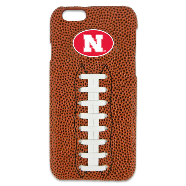 Funda para teléfono con diseño clásico de fútbol de los Nebraska Cornhuskers para iPhone 6