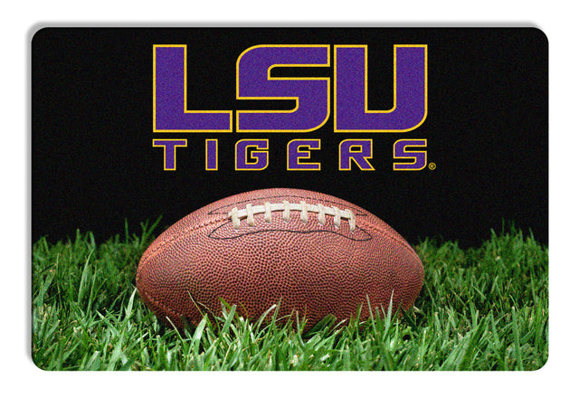 Alfombrilla clásica de fútbol para mascotas de LSU Tigers, talla L