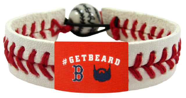 Pulsera clásica de béisbol GetBeard de los Boston Red Sox