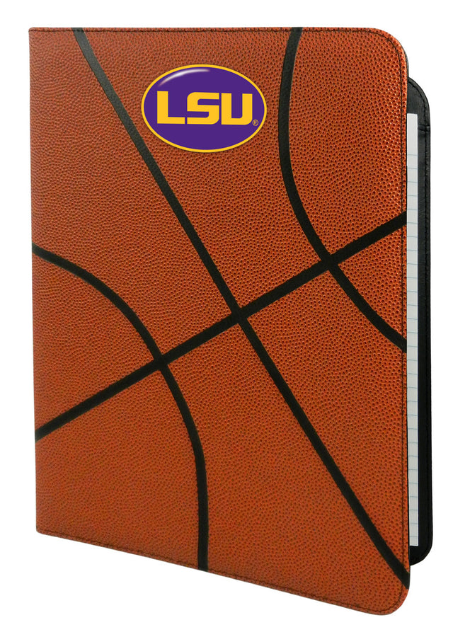 LSU Tigers Classic Basketball Portfolio - 8.5 in x 11 in