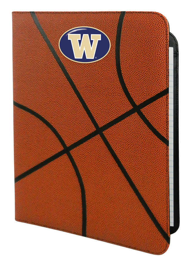 Portafolio de baloncesto clásico de Washington Huskies: 8,5 x 11 pulgadas