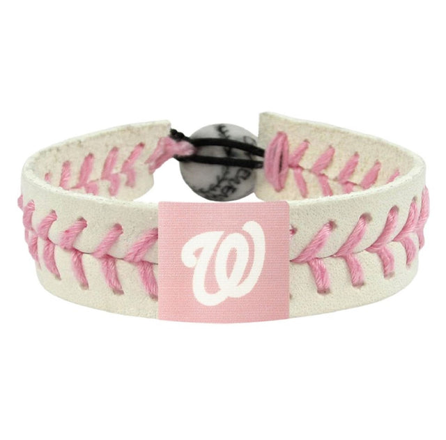 Pulsera de béisbol rosa alternativa de los Washington Nationals CO