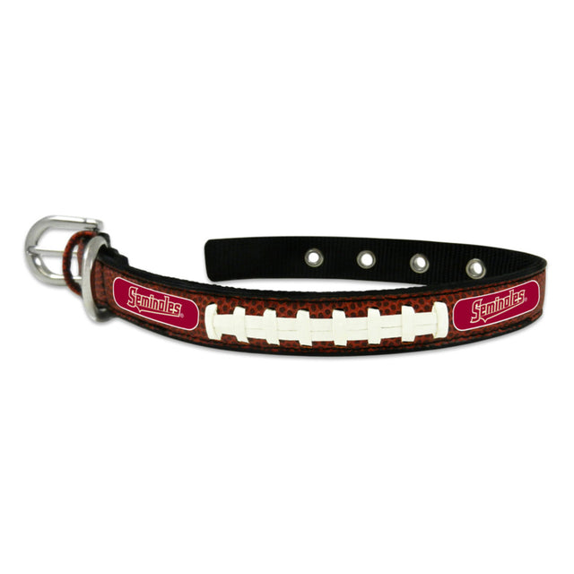 Collar clásico de cuero para mascotas de los Florida State Seminoles, tamaño pequeño, CO