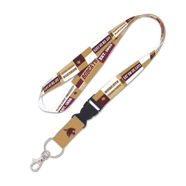 Texas State Bobcats Lanyard w/detachable buckle 1"